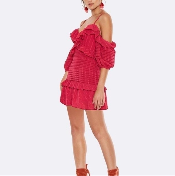 La Maison Talulah pastiche ruffles/flowy mini dress - Picture 2 of 7